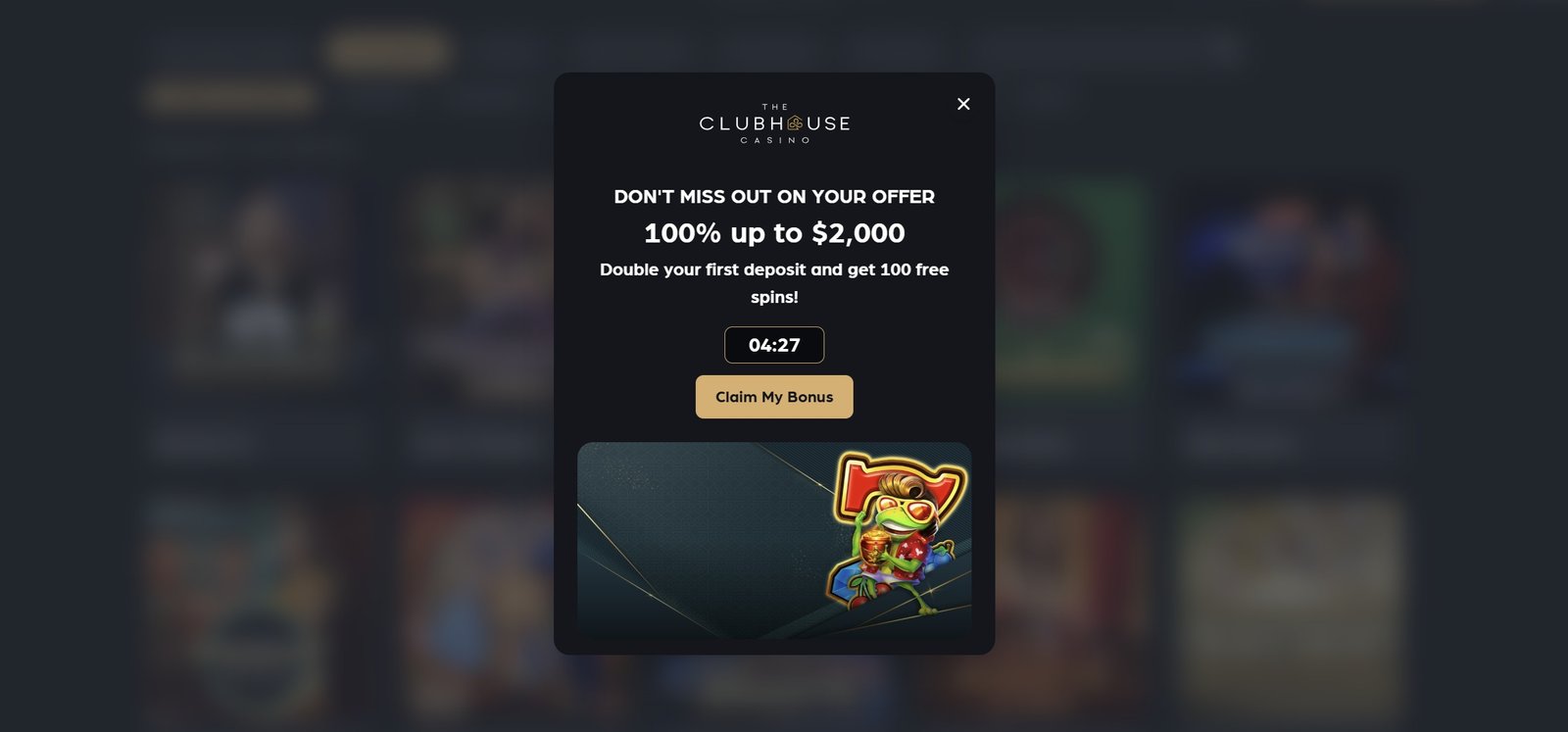 Clubhouse Casino Welcome Bonus Package